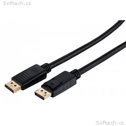 C-TECH Kabel DisplayPort 1.2, 4K@60Hz, M, M, 0,5m