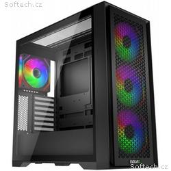 EVOLVEO Rhino, skříň eATX, ATX, 4x ARGB ventilátor
