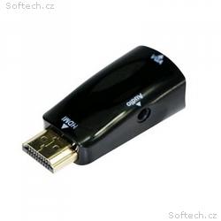 GEMBIRD redukce HDMI na VGA + Audio, M, F, černá