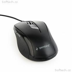 Gembird myš MUS-6B-01, černá, USB