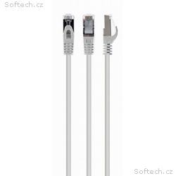 GEMBIRD Patch kabel S, FTP Cat. 6A LSZH, bílý, 0.2