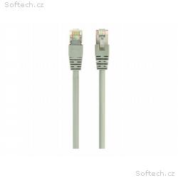 GEMBIRD Patch kabel S, FTP Cat. 6A LSZH, šedý, 1 m