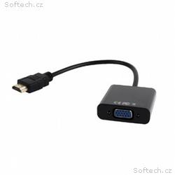 GEMBIRD kabelový adaptér HDMI na VGA + Audio, M, F