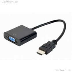 GEMBIRD kabelový adaptér HDMI na VGA M, F, černá