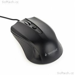 Gembird Myš MUS-4B-01L, USB, optická, černá, kabel
