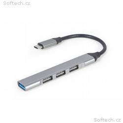 Gembird USB Type-C hub 4-portový USB 3.1 (Gen 1),s
