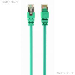 Gembird Patch kabel FTP Cat.5e, zelený, 2m