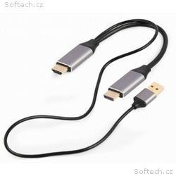 GEMBIRD Kabel aktivní adaptér HDMI samec na Displa