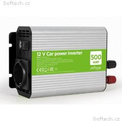 GEMBIRD 12V měnič napětí do auta, výkon 500 W