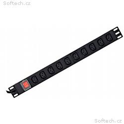 GEMBIRD rozvodná jednotka PDU s 10 zásuvkami C13, 