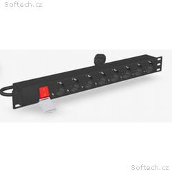 GEMBIRD rozvodná jednotka PDU s 8 zásuvkami Schuko