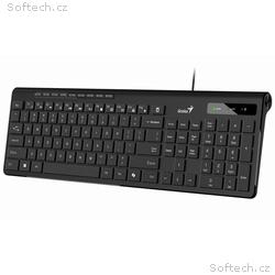 Genius Slimstar 230 II, Klávesnice, drátová, USB, 