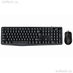 Genius KM-170, Set klávesnice a myši, drátový, CZ+