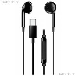 Genius HS-M365 černý, Headset, drátový, do uší, mi