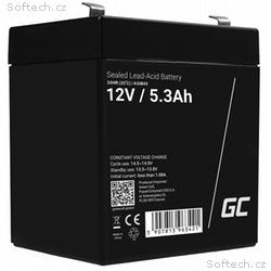 Green Cell AGM VRLA 12V 5.3Ah maintenance-free bat
