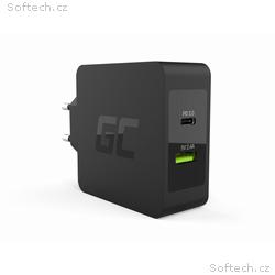 Green Cell Charger USB-C 45W PD with cable USB-C a