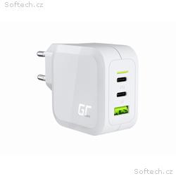 Green Cell bílá 65W GaN GC PowerGan nabíječka do z