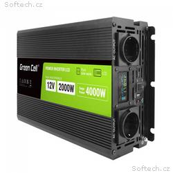Green Cell PowerInverter LCD 12 volt 2000W, 40000W