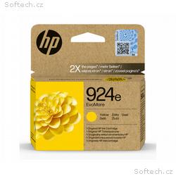 HP Ink Cartridge 924e EvoMore, Yellow, 800 stran