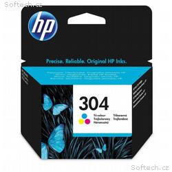 HP Ink Cartridge 304, Tri-color, 100 stran, blistr