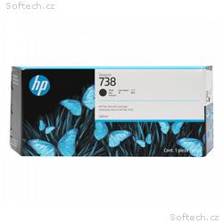 HP Ink Cartridge 738, Black, 300 ml
