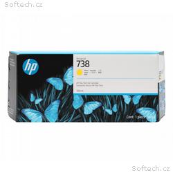HP Ink Cartridge 738, Yellow, 300 ml