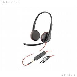 HP Poly BW 3225 USB-C HS +USB-C, A (Bulk)