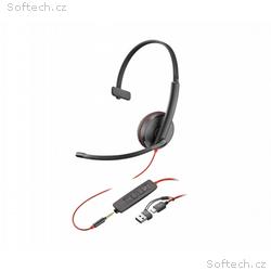 HP Poly BW 3215 náhlavní souprava Mono USB-C +USB-