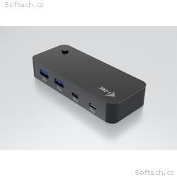 i-tec Universal KVM HUB 2x USB-C + 2x USB-A 3.0 Po