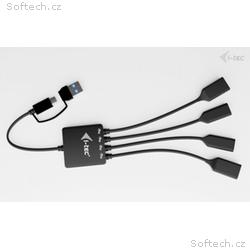 i-tec USB-C, USB-A Cable HUB 4 port (2x USB-C, 2x 