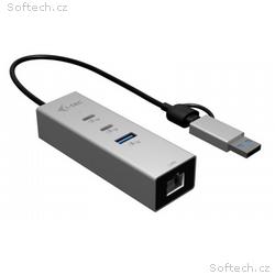 i-tec USB-C, USB-A Metal HUB 3 (2x USB-C, 1x USB-A
