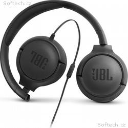 JBL Tune 500 - black (Pure Bass, sklápěcí, Siri, G