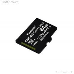 KINGSTON 64 microSDXC 100MB, s Read, UHS-I Speed C