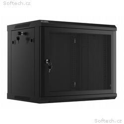 LANBERG Nástěnná jednodílná skříň 19", 9U, 600x450