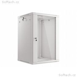 LANBERG Nástěnná jednodílná skříň 19", 18U, 600x60