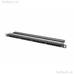 LANBERG PATCH PANEL 24 PORTŮ 0,5U 19" CAT.6 UTP ČE