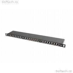 LANBERG PATCH PANEL 24 PORTŮ 0,5U 19" CAT.6 FTP ST