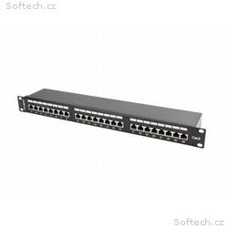 LANBERG PATCH PANEL 24 PORTŮ 1U 19" CAT.6 FTP STÍN