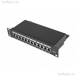 LANBERG PATCH PANEL 12PORT 1U 10" CAT.6 FTP STÍNĚN