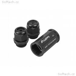 LANBERG RJ45 ŘADOVÁ SPOJKA CAT.6 FTP VODOTĚSNÁ IP6