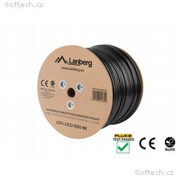 LANBERG LAN KABEL CAT.5E FTP 305M PEVNÝ VENKOVNÍ C