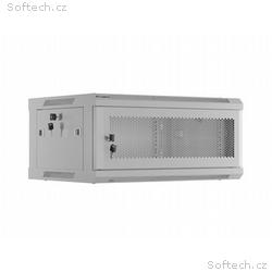 NÁSTĚNNÁ INSTALAČNÍ SKŘÍŇ 19" 4U 600X450 ŠEDÉ PERF