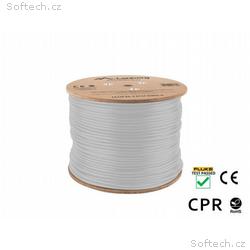 LANBERG LAN KABEL CAT.6 305M PEVNÝ CCA ŠEDÝ FLUKE 