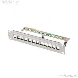 LANBERG PATCH PANEL 12 PORTŮ 1U 10" FTP PRO MODULY