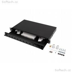 LANBERG 19" 1U OPTICKÝ PATCH PANEL 12XSC DUPLEX, 1