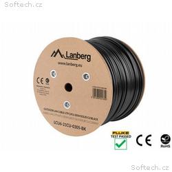 LANBERG LAN KABEL CAT.6 UTP 305M PEVNÝ VENKOVNÍ CU