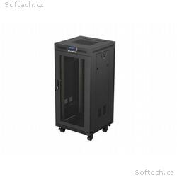 19" VOLNĚ STOJÍCÍ RACKOVÁ SKŘÍŇ 24U 600X600 ČERNÁ 