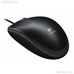 Logitech myš B110 Silent, pravák a levák, optická,
