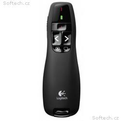 Logitech prezentér Wireless Presenter R400, černý
