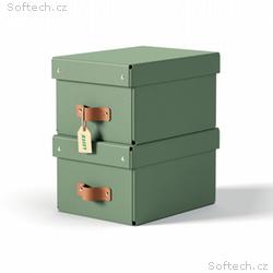 LEITZ úložný box, karton, velikost S, 2 ks zelený